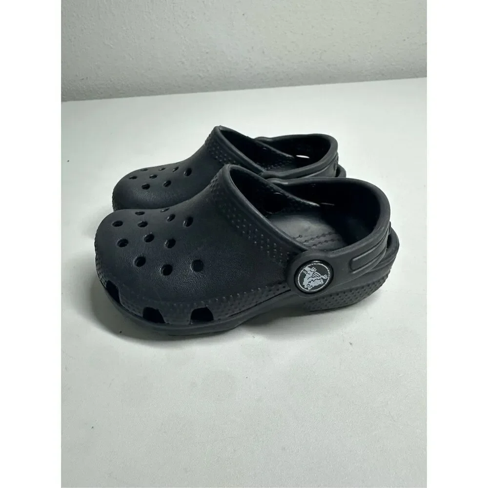 Crocs Classic Clog Size C7 Black 206990-001 Unisex Little Kids